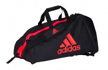 Adidas Martial Arts 2in1 Sports Bag and Backpack adiACC052MA Black/Fairy Red: Your Perfect Companion for your High-Intensity Activities