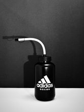 Adidas Black Boxing Water Bottle with Long Straw adiBWB011L, Ideal for Boxing Lacrosse Hockey Football Sports and Fitness Gym Hydration - Sports Leak Proof squeeze water jugs black background