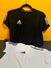 Adidas Unisex Basic Kickboxing T-Shirt adiKBTS100, Moisture-Wicking Polyester, Black and White colors, XS to 2XL sizes